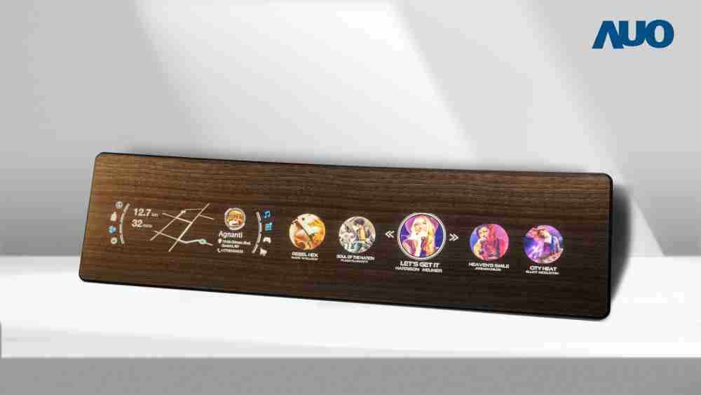 银河集团研发全球最高穿透度达80%的AmLED木纹显示器，，，，可于使用时呈现高亮度、、、、清晰可见的信息，，，并在不使用时回归为单纯的饰板，，，，节能兼具美观